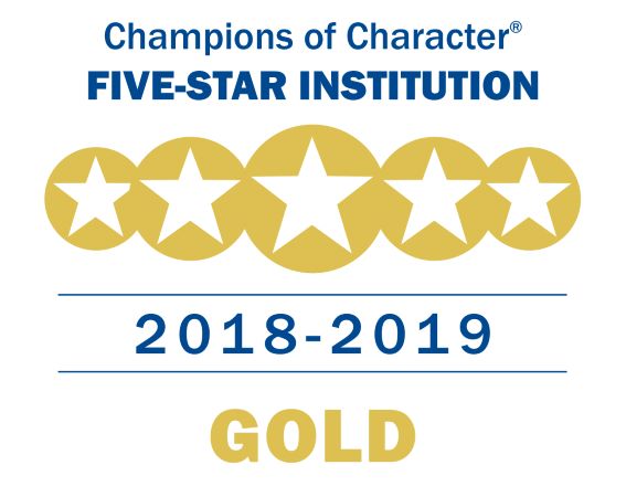 Columbia College Named a 5-Star Champions of Character Winner